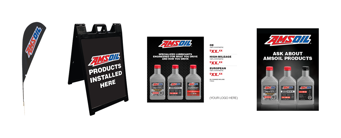 AMSOIL marketing signs, AMSOIL posters