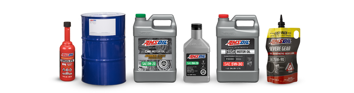 AMSOIL fuel additives, AMSOIL OE Motor oil, AMSOIL High Mileage Motor Oil, AMSOIL Gear Lube